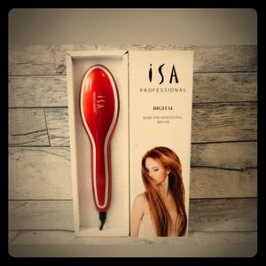 ISA Professional Digital Hair Straighter Brush